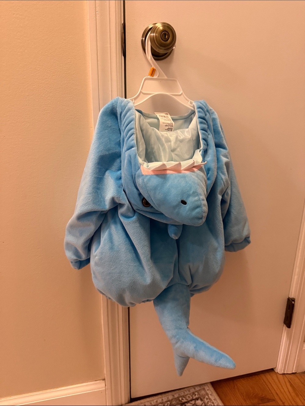 Kids Blue Shark Plush Costume - 12-18 months